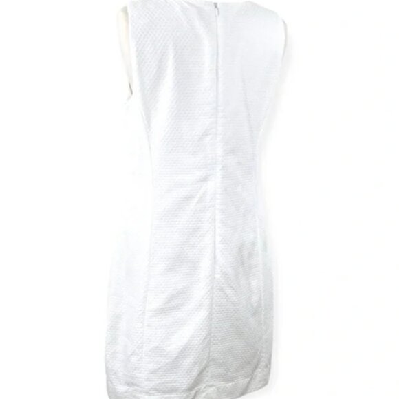 Lilly Pulitzer Dress Mila White & Gold Shift Size 0 - Picture 4 of 10